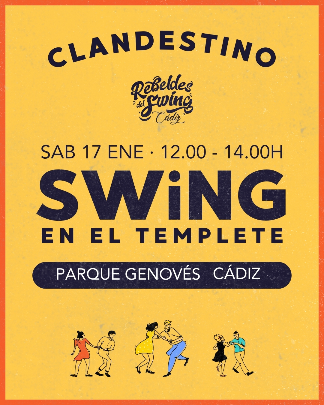 Baila Swing en el Templete Parque Genovés Cádiz
